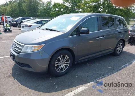 2012 Honda Odyssey Ex-L из США, поврежденный, VIN 5FNRL5H68CB039901